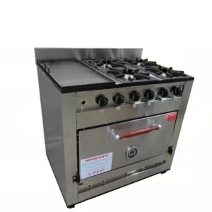 Cocina PEVI 4 hornallas y plancha