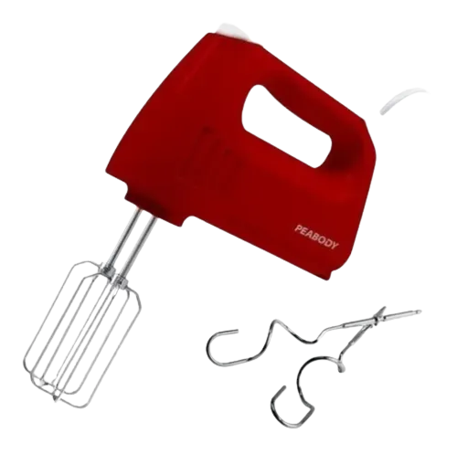 batidora de mano peabody roja